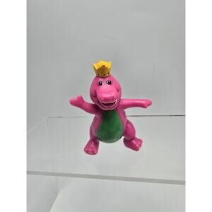 1993 Vintage Barney With Crown 2.5" PVC Loose Figure Lyons Group